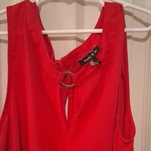 Sam & Jo Red Sleeveless Top